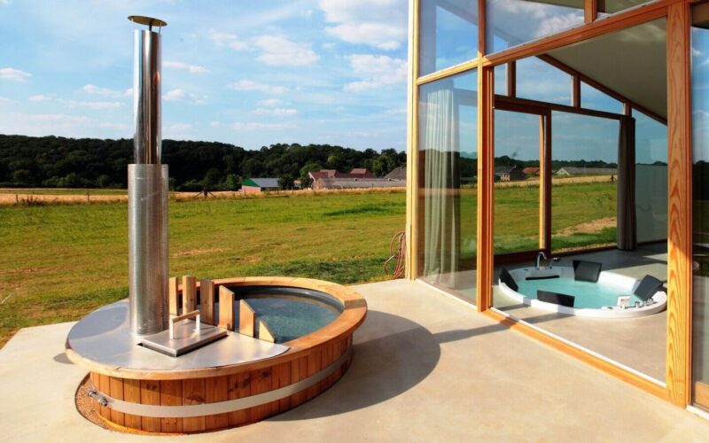 Bijzonder overnachten Zuid-limburg natuurloft hottub